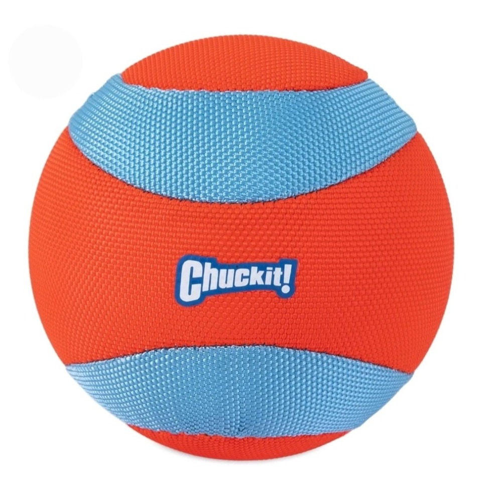 NEW Chuckit! Mega Amphibious Fetch Dog Ball Toy Orange Blue Floating Water Toy